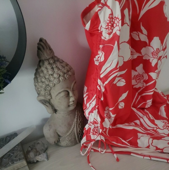 NWT Kona Sol Hawaiian Floral One Piece Swim Suit 24W - Picture 4 of 8